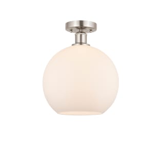 A thumbnail of the Innovations Lighting 616-1F-15-10 Athens Semi-Flush Brushed Satin Nickel / Matte White