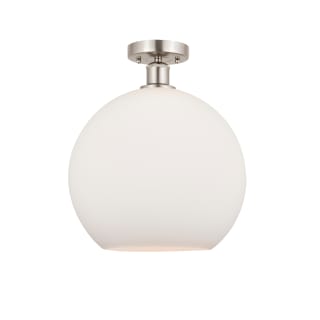 A thumbnail of the Innovations Lighting 616-1F-16-12 Athens Semi-Flush Brushed Satin Nickel / Matte White