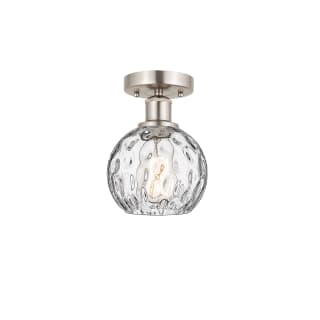 A thumbnail of the Innovations Lighting 616-1F-11-6 Athens Semi-Flush Brushed Satin Nickel / Clear Water Glass