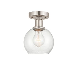 A thumbnail of the Innovations Lighting 616-1F-10-6 Athens Semi-Flush Brushed Satin Nickel / Seedy
