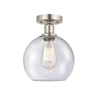 A thumbnail of the Innovations Lighting 616-1F-13-8 Athens Semi-Flush Brushed Satin Nickel / Seedy