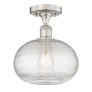 A thumbnail of the Innovations Lighting 616-1F-10-10-Ithaca-Indoor Ceiling Fixture Brushed Satin Nickel / Clear Ithaca