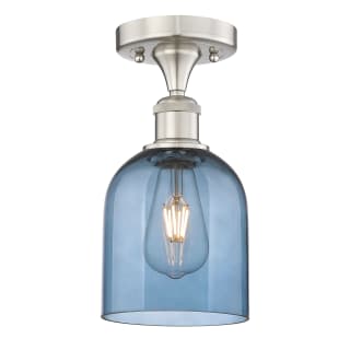 A thumbnail of the Innovations Lighting 616-1F 10 6 Bella Semi-Flush Brushed Satin Nickel / Princess Blue