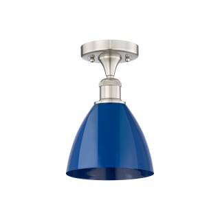 A thumbnail of the Innovations Lighting 616-1F-11-8 Plymouth Dome Semi-Flush Satin Nickel / Blue