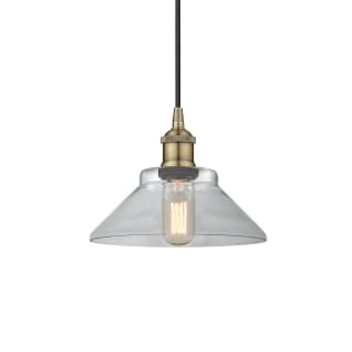 A thumbnail of the Innovations Lighting 616-1P-8-8 Orwell Pendant Antique Brass / Clear