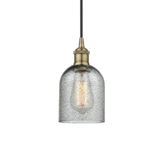 A thumbnail of the Innovations Lighting 616-1P-10-5 Caledonia Pendant Antique Brass / Charcoal