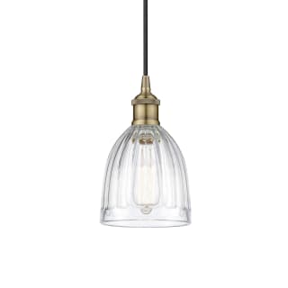 A thumbnail of the Innovations Lighting 616-1P-10-6 Brookfield Pendant Antique Brass / Clear