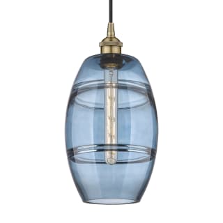 A thumbnail of the Innovations Lighting 616-1P 10 8 Vaz Pendant Antique Brass / Princess Blue