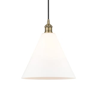 A thumbnail of the Innovations Lighting 616-1P-14-12 Berkshire Pendant Antique Brass / Matte White