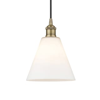 A thumbnail of the Innovations Lighting 616-1P-11-8 Berkshire Pendant Antique Brass / Matte White