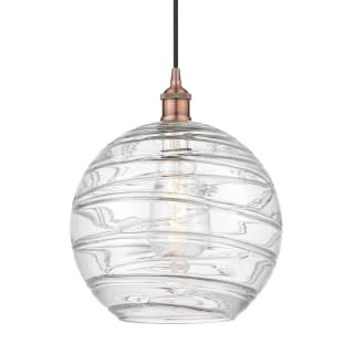 A thumbnail of the Innovations Lighting 616-1P-15-12 Athens Pendant Antique Copper / Clear Deco Swirl
