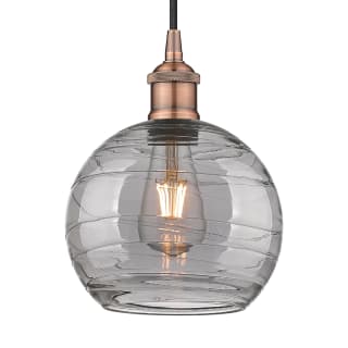 A thumbnail of the Innovations Lighting 616-1P 10 8 Athens Deco Swirl Pendant Antique Copper / Light Smoke Deco Swirl