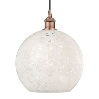 A thumbnail of the Innovations Lighting 616-1P 14 12 White Mouchette Pendant Antique Copper