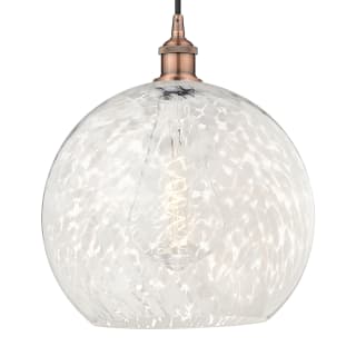 A thumbnail of the Innovations Lighting 616-1P 17 14 White Mouchette Pendant Antique Copper