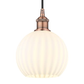 A thumbnail of the Innovations Lighting 616-1P 10 8 White Venetian Pendant Antique Copper