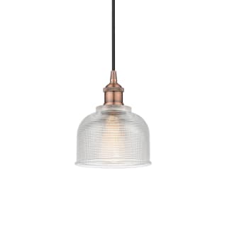 A thumbnail of the Innovations Lighting 616-1P-9-6 Dayton Pendant Antique Copper / Clear