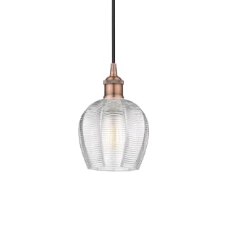 A thumbnail of the Innovations Lighting 616-1P-10-6 Norfolk Pendant Antique Copper / Clear