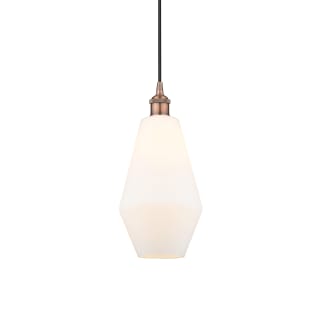 A thumbnail of the Innovations Lighting 616-1P-15-7 Cindyrella Pendant Antique Copper / Cased Matte White