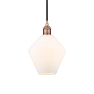 A thumbnail of the Innovations Lighting 616-1P-11-8 Cindyrella Pendant Antique Copper / Cased Matte White