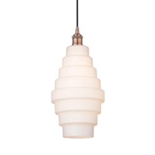 A thumbnail of the Innovations Lighting 616-1P-18-8 Cascade Pendant Antique Copper / White