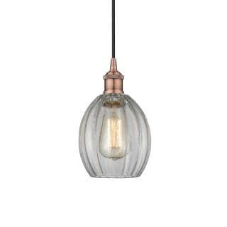 A thumbnail of the Innovations Lighting 616-1P-11-6 Eaton Pendant Antique Copper / Clear