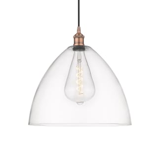 A thumbnail of the Innovations Lighting 616-1P-18-16 Edison Dome Pendant Antique Copper / Clear