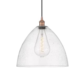 A thumbnail of the Innovations Lighting 616-1P-18-16 Edison Dome Pendant Antique Copper / Seedy