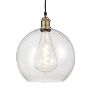 A thumbnail of the Innovations Lighting 616-1P-14-12 Athens Pendant Black Antique Brass / Seedy