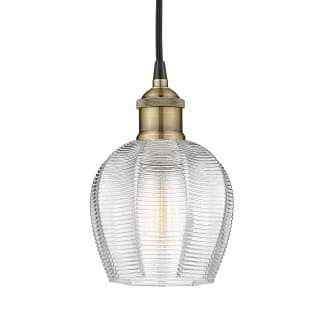 A thumbnail of the Innovations Lighting 616-1P-10-6 Norfolk Pendant Black Antique Brass / Clear