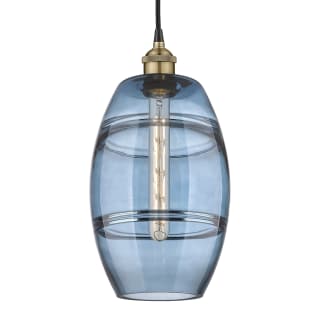 A thumbnail of the Innovations Lighting 616-1P 10 8 Vaz Pendant Black Antique Brass / Princess Blue