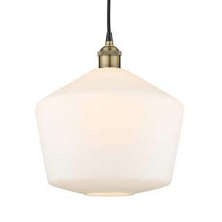 A thumbnail of the Innovations Lighting 616-1P-14-12 Cindyrella Pendant Black Antique Brass / Cased Matte White