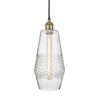 A thumbnail of the Innovations Lighting 616-1P-17-7 Windham Pendant Black Antique Brass / Seedy