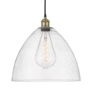 A thumbnail of the Innovations Lighting 616-1P-18-16 Edison Dome Pendant Black Antique Brass / Seedy