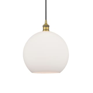 A thumbnail of the Innovations Lighting 616-1P-14-12 Athens Pendant Brushed Brass / Matte White