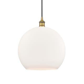 A thumbnail of the Innovations Lighting 616-1P-17-14 Athens Pendant Brushed Brass / Matte White