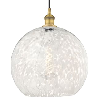 A thumbnail of the Innovations Lighting 616-1P 17 14 White Mouchette Pendant Brushed Brass