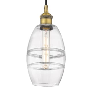 A thumbnail of the Innovations Lighting 616-1P 8 6 Vaz Pendant Brushed Brass / Clear