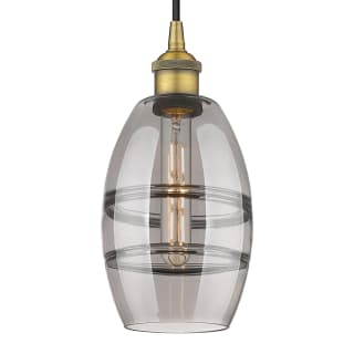 A thumbnail of the Innovations Lighting 616-1P 8 6 Vaz Pendant Brushed Brass / Light Smoke