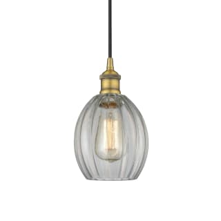 A thumbnail of the Innovations Lighting 616-1P-11-6 Eaton Pendant Brushed Brass / Clear