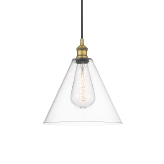 A thumbnail of the Innovations Lighting 616-1P-14-12 Edison Cone Pendant Brushed Brass / Clear