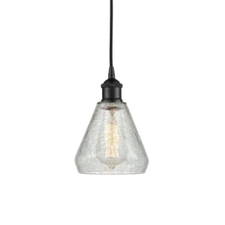 A thumbnail of the Innovations Lighting 616-1P-11-6 Conesus Pendant Matte Black / Clear Crackle