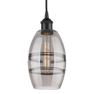 A thumbnail of the Innovations Lighting 616-1P 8 6 Vaz Pendant Matte Black / Light Smoke