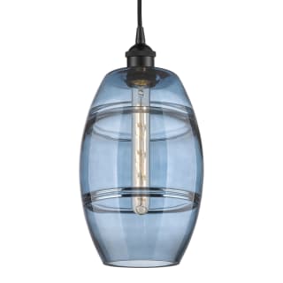 A thumbnail of the Innovations Lighting 616-1P 10 8 Vaz Pendant Matte Black / Princess Blue