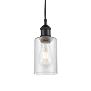 A thumbnail of the Innovations Lighting 616-1P-10-4 Clymer Pendant Matte Black / Seedy