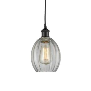 A thumbnail of the Innovations Lighting 616-1P-11-6 Eaton Pendant Matte Black / Clear