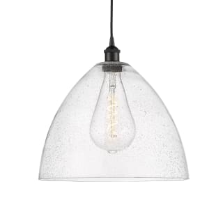 A thumbnail of the Innovations Lighting 616-1P-18-16 Edison Dome Pendant Matte Black / Seedy