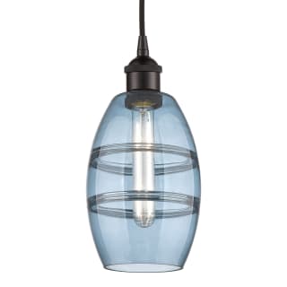 A thumbnail of the Innovations Lighting 616-1P 8 6 Vaz Pendant Oil Rubbed Bronze / Princess Blue