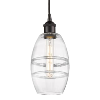 A thumbnail of the Innovations Lighting 616-1P 8 6 Vaz Pendant Oil Rubbed Bronze / Clear