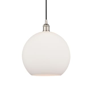 A thumbnail of the Innovations Lighting 616-1P-14-12 Athens Pendant Polished Nickel / Matte White