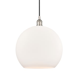 A thumbnail of the Innovations Lighting 616-1P-17-14 Athens Pendant Polished Nickel / Matte White